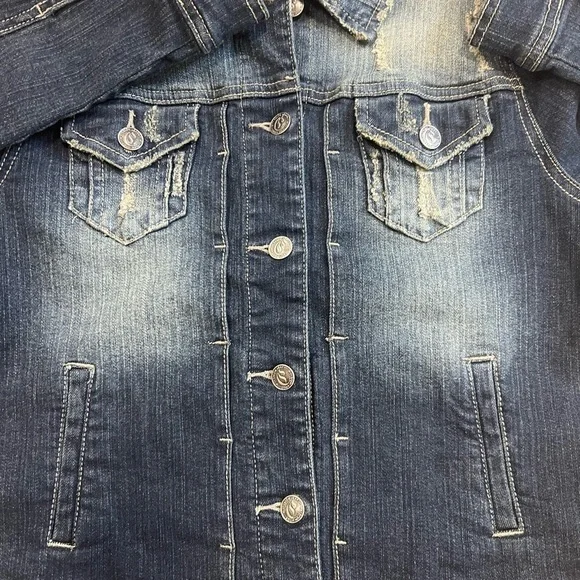 Cello Denimwear Denim Jacket Size M Women NWOT - Picture 4 of 10